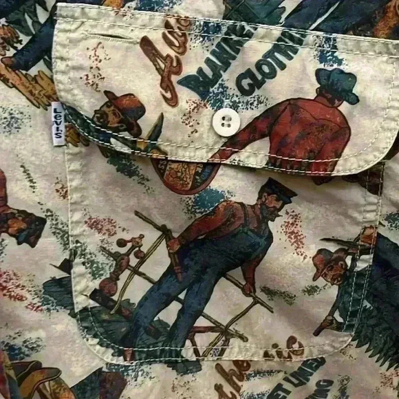 Vintage Rare Levi Cotton button down - Picture 6 of 7